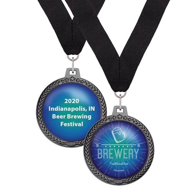 3" die cast zinc alloy medals with with wreath and star... from ASI 52263 EMT / EMT EASY