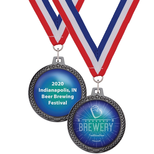 3" die cast zinc alloy medals with with wreath and star... from ASI 52263 EMT / EMT EASY