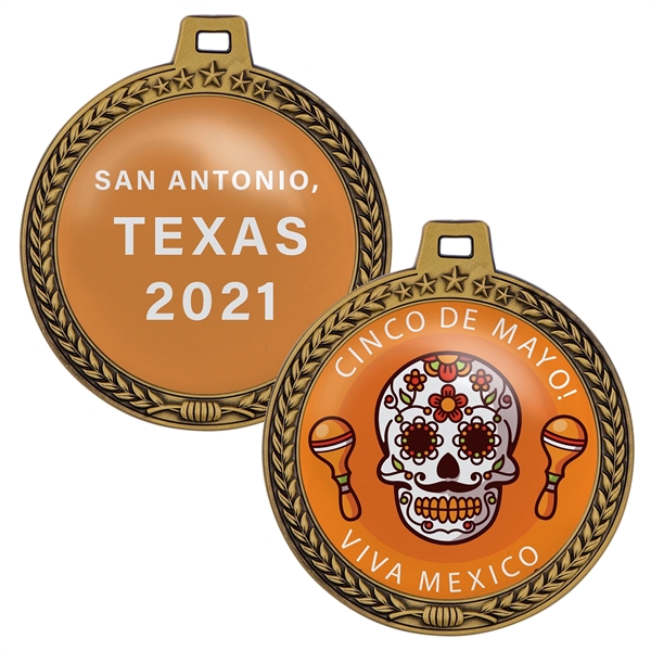 3" die cast zinc alloy medals with with wreath and star... from ASI 52263 EMT / EMT EASY