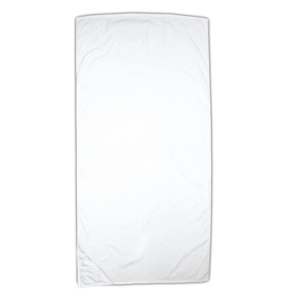 Kangaroo beach towel with a zippered, water-resistant pocket.... from ASI 91605 Towel Specialties