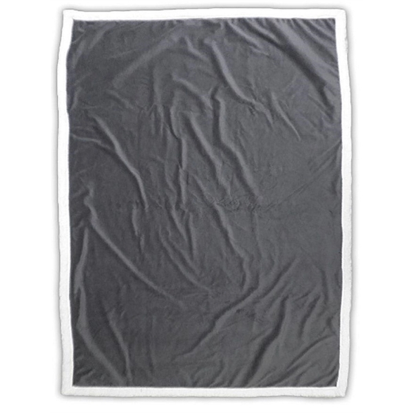 60" x 70" throw blanket is constructed from micro mink and... from ASI 91605 Towel Specialties / Cobblestone Mills