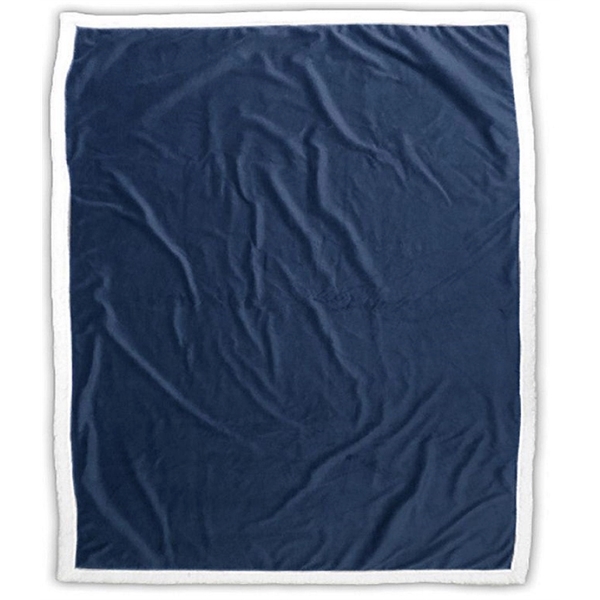60" x 70" throw blanket is constructed from micro mink and... from ASI 91605 Towel Specialties / Cobblestone Mills