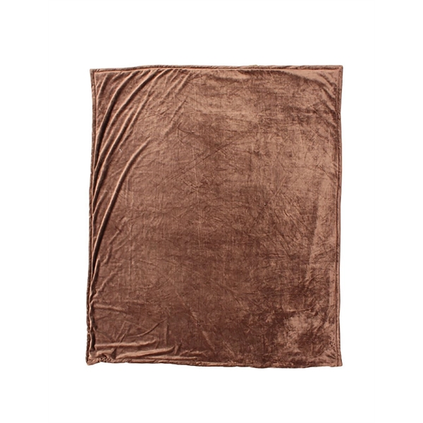 60" x 70" soft and luxurious blanket with velour front and... from ASI 91605 Towel Specialties