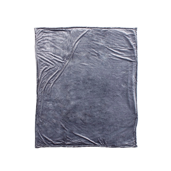 60" x 70" soft and luxurious blanket with velour front and... from ASI 91605 Towel Specialties