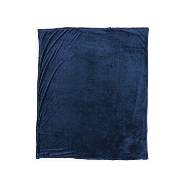 60" x 70" soft and luxurious blanket with velour front and... from ASI 91605 Towel Specialties