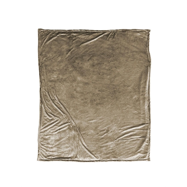 60" x 70" soft and luxurious blanket with velour front and... from ASI 91605 Towel Specialties