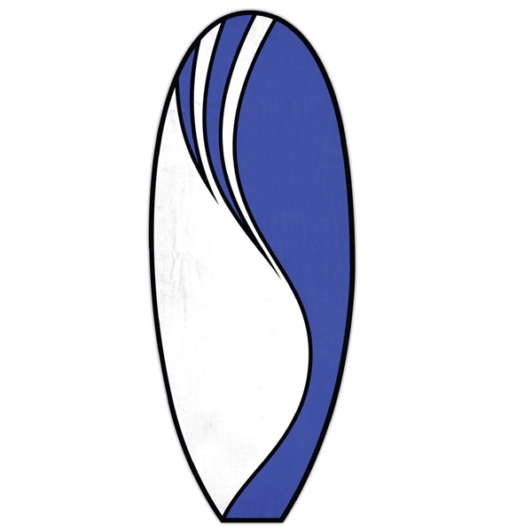 Wavez stock towel made of velour in the shape of a... from ASI 91605 Towel Specialties