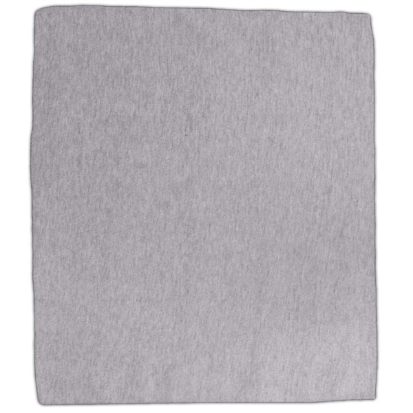 Stonehouse Sweatshirt Blanket in athletic gray only, rolled and tied with... from ASI 91605 Towel Specialties / Cobblestone Mills