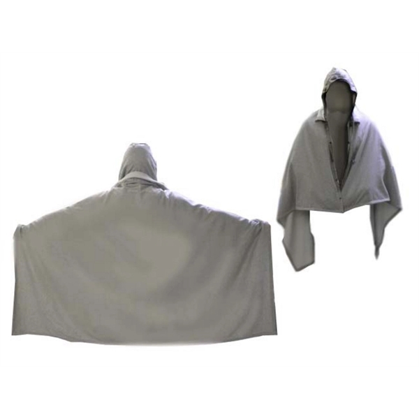 Hooded poncho and blanket all in one.... from ASI 91605 Towel Specialties / Cobblestone Mills