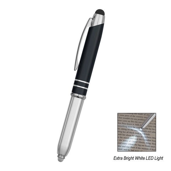 Ballpoint Stylus Pen with Light, push down on bulb to activate... from ASI 61125 Hit Promotional Products / Hit®
