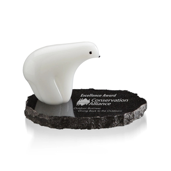 Polar Bear Award - Single bear on Granite. Size: Small, Medium,... from ASI 84592 St Regis Group / St Regis