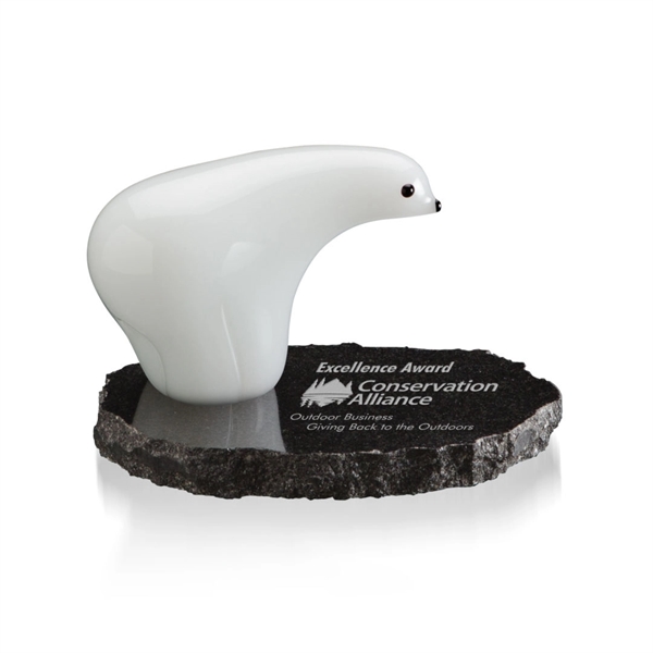 Polar Bear Award - Single bear on Granite. Size: Small, Medium,... from ASI 84592 St Regis Group / St Regis