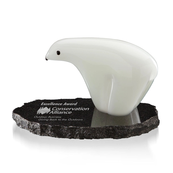 Polar Bear Award - Single bear on Granite. Size: Small, Medium,... from ASI 84592 St Regis Group / St Regis
