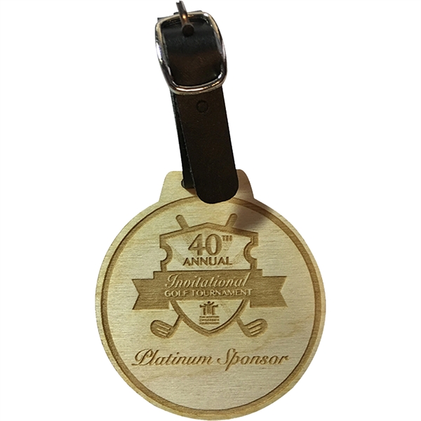 Golf bag tags made from wood.... from ASI 61966 HPG / BCG Creations HPG Gold