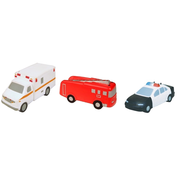 Emergency Vehicle shaped stress relievers... from ASI 31977 Adline Industries Inc