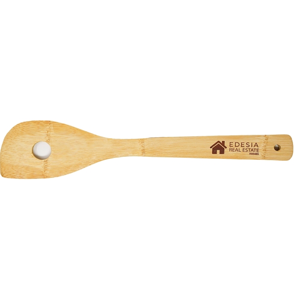 A high quality bamboo spatula won't leach chemicals, or impart strange... from ASI 61966 HPG / Beacon Promotions