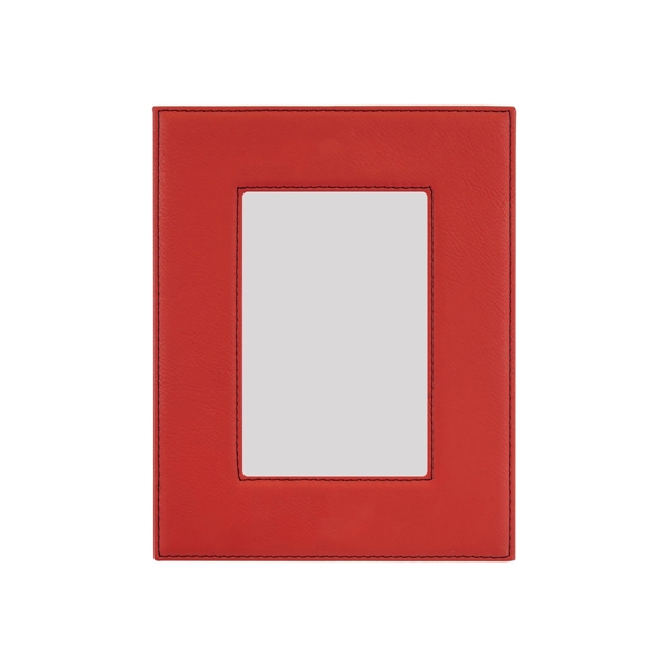 6 3/4" x 8 3/4" x 3/8" red PU leatherette frame... from ASI 74601 Calico