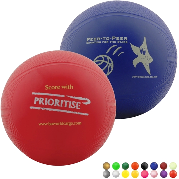 Soft, re-inflatable, mini vinyl basketball measuring 4" for advertising a team... from ASI 38120 Ball Pro / Diversified Quality Kitchenware