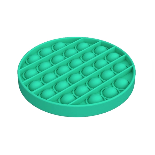 4.92" x 4.92" x 0.59" round plastic push pop bubble fidget... from ASI 37218 Athena Promo (tm)