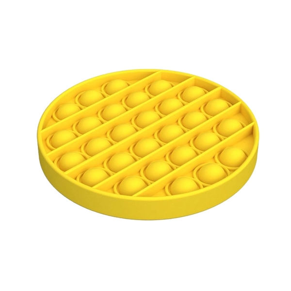 4.92" x 4.92" x 0.59" round plastic push pop bubble fidget... from ASI 37218 Athena Promo (tm)