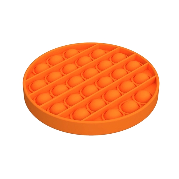 4.92" x 4.92" x 0.59" round plastic push pop bubble fidget... from ASI 37218 Athena Promo (tm)