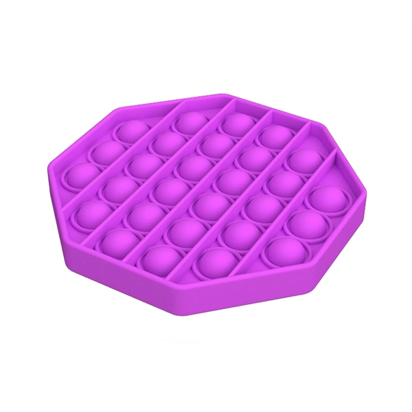 4.92" x 4.92" x 0.59" round plastic push pop bubble fidget... from ASI 37218 Athena Promo (tm)