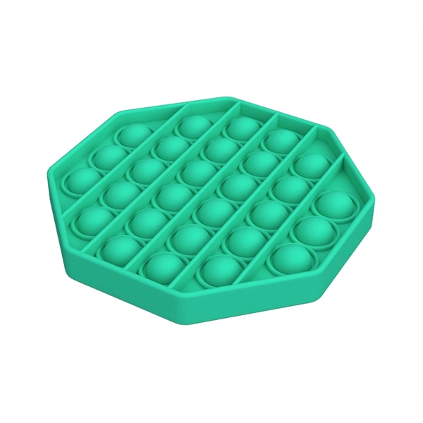 4.92" x 4.92" x 0.59" round plastic push pop bubble fidget... from ASI 37218 Athena Promo (tm)