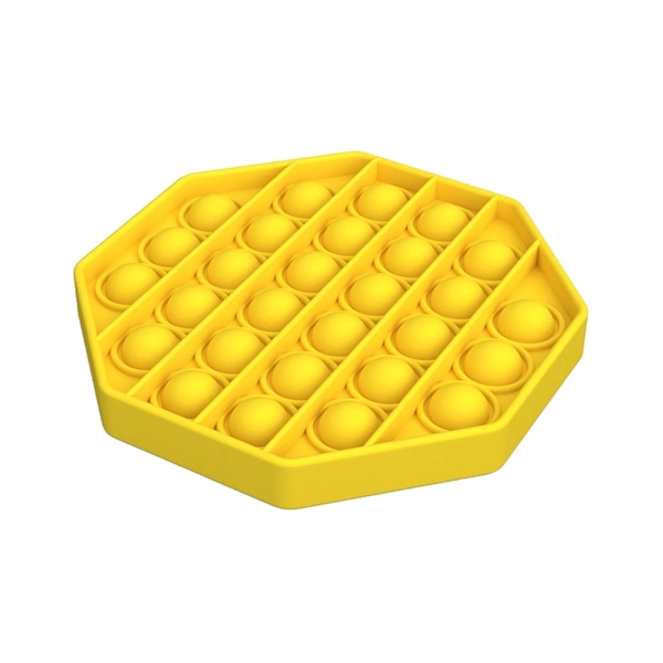 4.92" x 4.92" x 0.59" round plastic push pop bubble fidget... from ASI 37218 Athena Promo (tm)