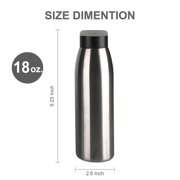 18 oz. Carrying Handle Stainless Steel Vacuum Water Bottle... from ASI 39820 Opusline (Benmex) / Opus Line