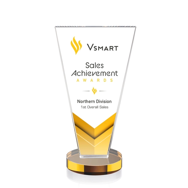 Fabulous Starfire Award tapers towards a beautiful amber base. Let your... from ASI 84592 St Regis Group / St Regis