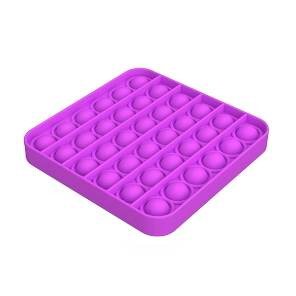 4.92" x 4.92" x 0.59" square push pop bubble fidget toy.... from ASI 37218 Athena Promo (tm)