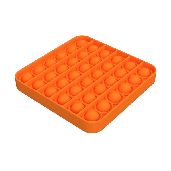 4.92" x 4.92" x 0.59" square push pop bubble fidget toy.... from ASI 37218 Athena Promo (tm)