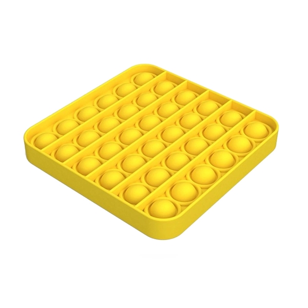 4.92" x 4.92" x 0.59" square push pop bubble fidget toy.... from ASI 37218 Athena Promo (tm)