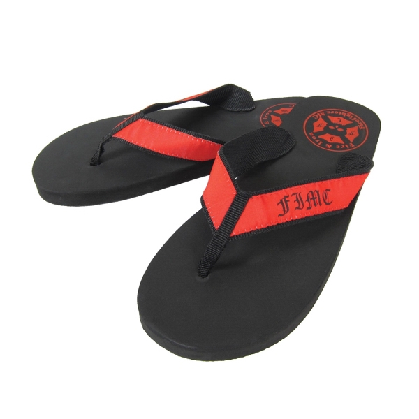 Classic surf-style flip flops with fabric straps and EVA foam construction... from ASI 92980 WOV-IN®