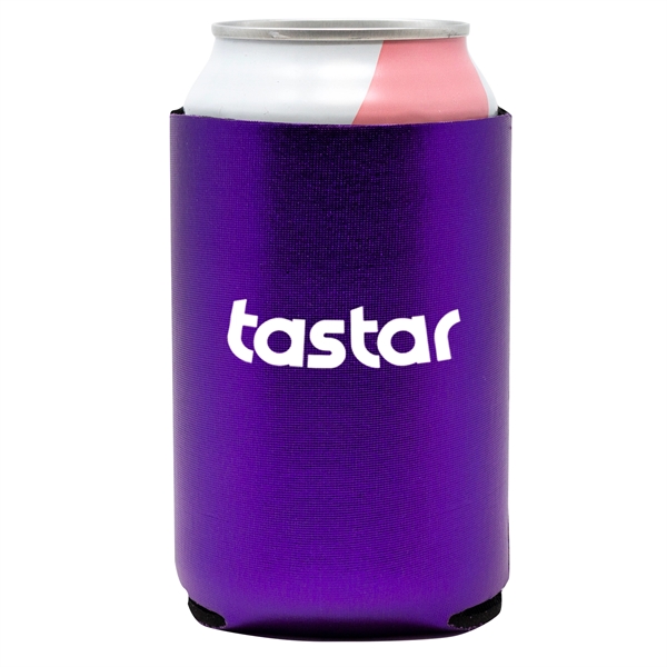 Flashy metallic neoprene can cooler keeps drinks cold, hands dry, and... from ASI 61966 HPG / Best Promotions USA