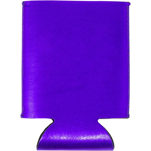 Flashy metallic neoprene can cooler keeps drinks cold, hands dry, and... from ASI 61966 HPG / Best Promotions USA