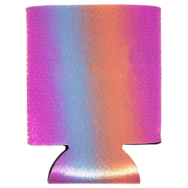 Flashy metallic neoprene can cooler keeps drinks cold, hands dry, and... from ASI 61966 HPG / Best Promotions USA