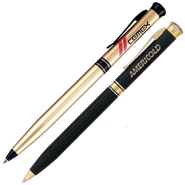 Twist action mechanism ballpoint pen with solid brass barrel.... from ASI 79535 Primetime / Primetime