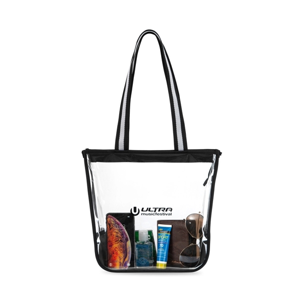 The Sigma Clear Zippered Tote offers clear visibility of your contents,... from ASI 56070 Gemline / Gemline®