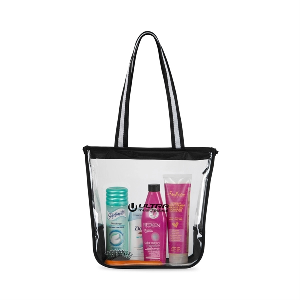 The Sigma Clear Zippered Tote offers clear visibility of your contents,... from ASI 56070 Gemline / Gemline®