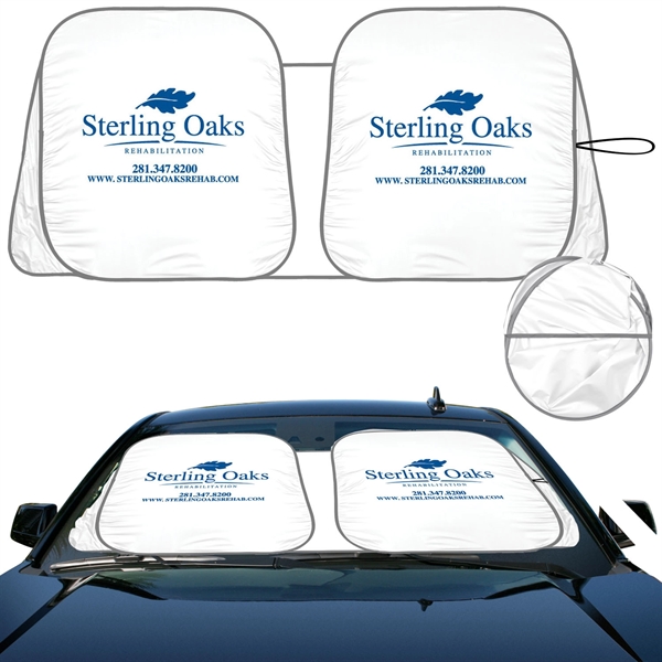 Versatile shade with the new patented contoured flap design.... from ASI 37586 Auto-Sun-shade/Intertek