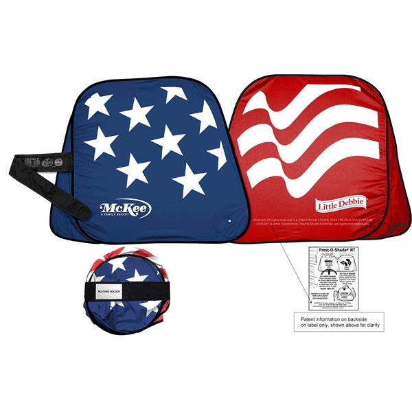 Unique design collapsible one piece sunshade with built-in elastic.... from ASI 37586 Auto-Sun-shade/Intertek