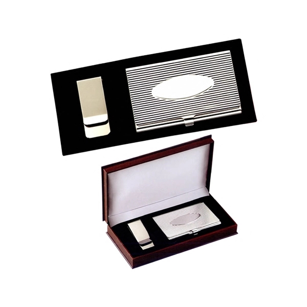 Card case and money clip gift set.... from ASI 55540 Furniward Company / Furniward