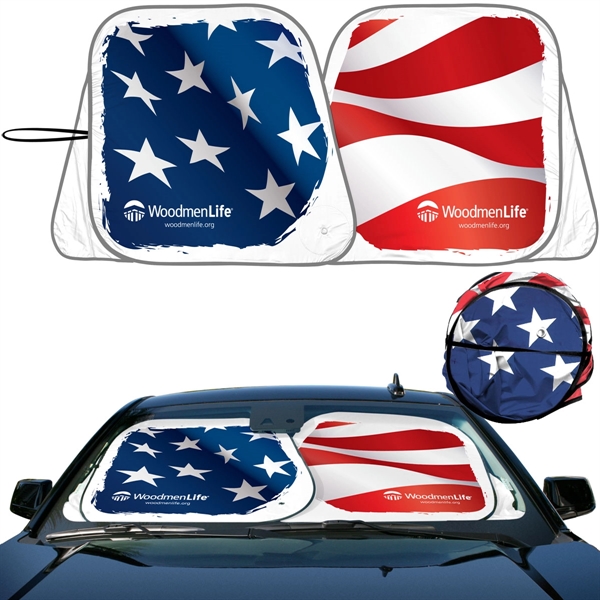 Unique patented  design collapsible with pivot  sunshade with built-in... from ASI 37586 Auto-Sun-shade/Intertek