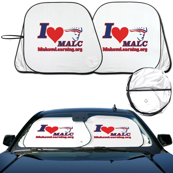 Xtra large collapsible Optimum fit fabric sunshade for trucks and vans.... from ASI 37586 Auto-Sun-shade/Intertek