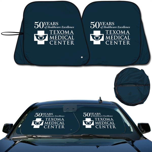 Collapsible fabric sunshade with easy fold pivot system.... from ASI 37586 Auto-Sun-shade/Intertek