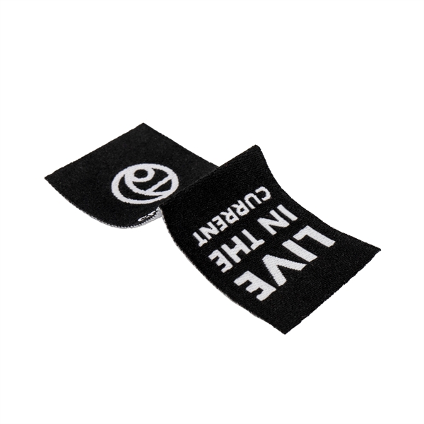 Custom woven polyester garment labels in assorted sizes in up to... from ASI 52263 EMT / EMT EMT EASY