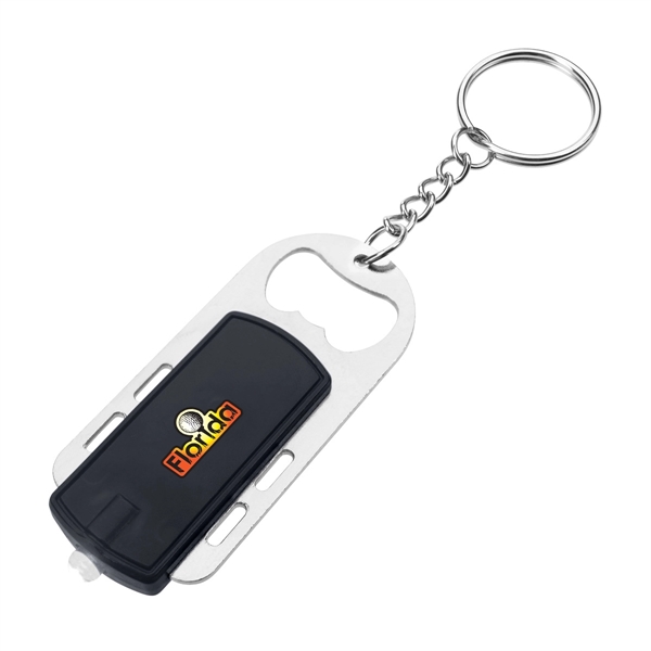 Bottle opener key light with split ring attachment.... from ASI 61125 Hit Promotional Products / Hit®