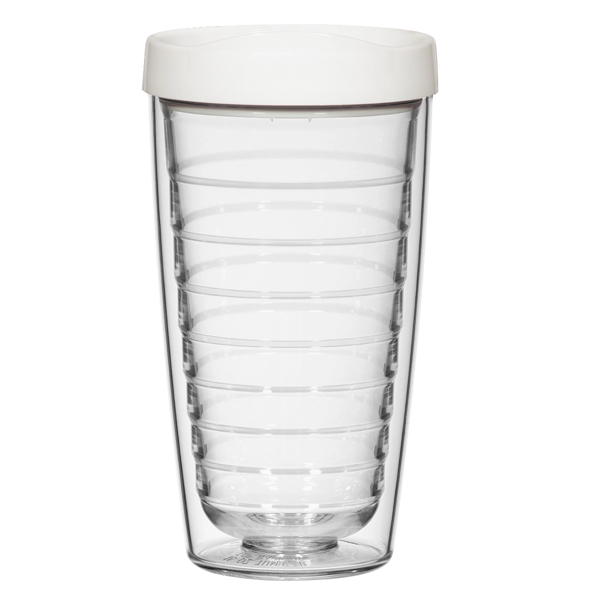 16 Oz. Hydro Double Wall Tumbler With Lid. Double Wall Construction... from ASI 61125 Hit Promotional Products / Hit®
