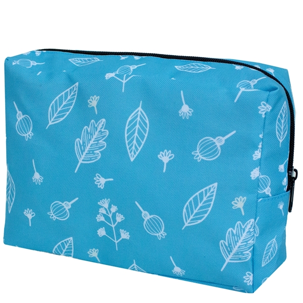 9" x 6.5" x 3" cosmetics travel pouch with zipper closure.... from ASI 37980 Bagworld